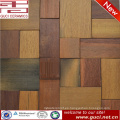 producto de diseño caliente mezclado mosaico de madera maciza para puerta